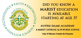 Notre Dame Academy Banner 2013