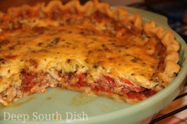 Classic Southern Tomato Pie Cut Out