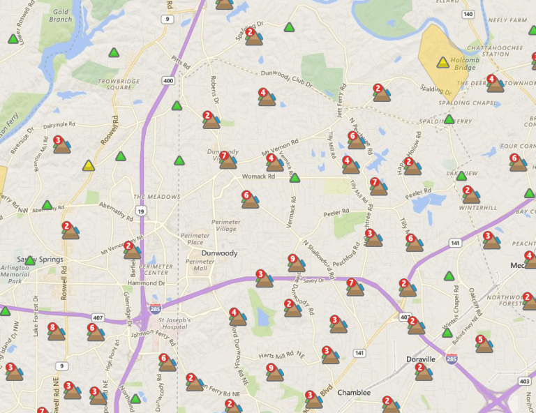 Ga Power Outage Map Atlanta 