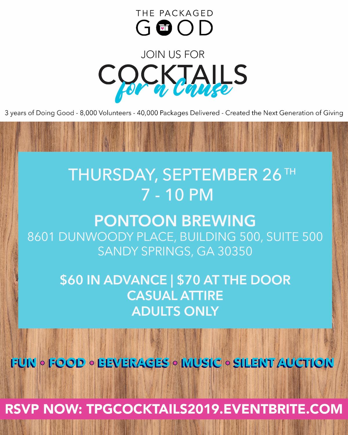 The Packaged Good - Join Us for Cocktails for a Cause!