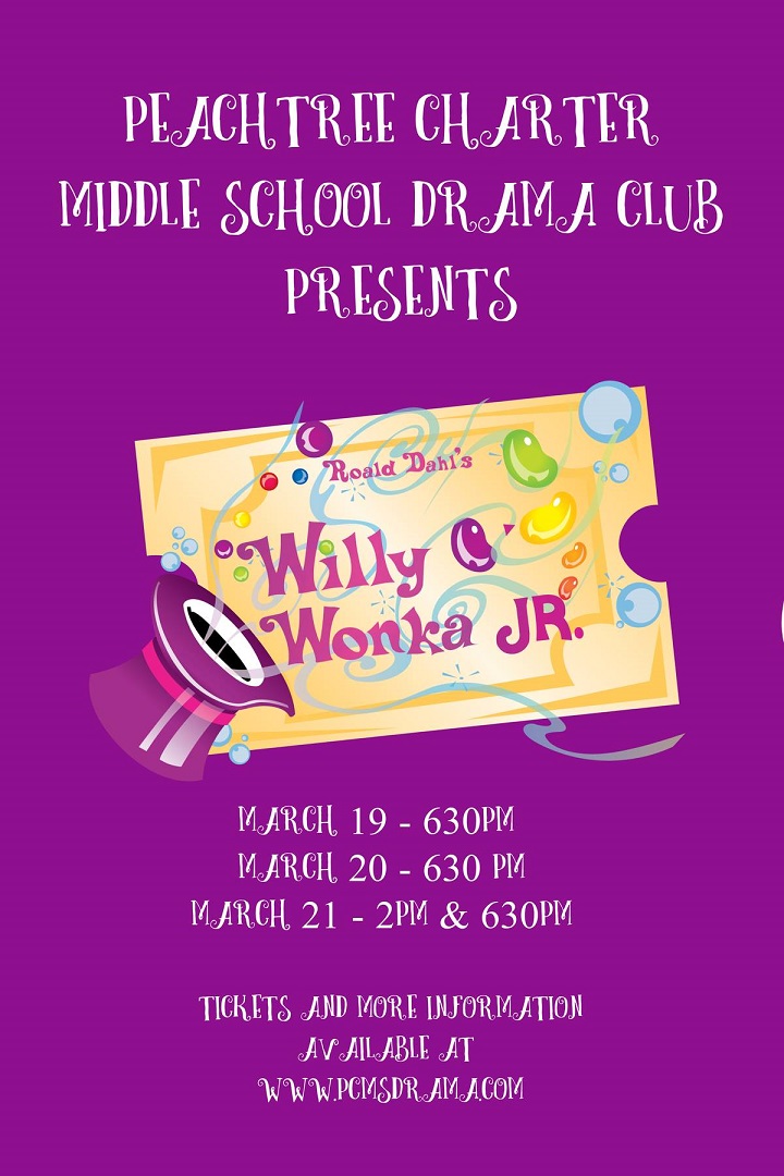 PCMS Drama Club Presents...Willy Wonka Jr.