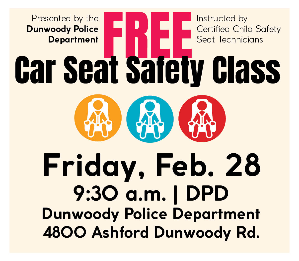 Free Car Seat Safety Class