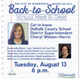 Virtual Meet-and-Greet with DeKalb County School District Superintendent