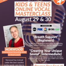 Kids & Teens Online Vocal Master Class