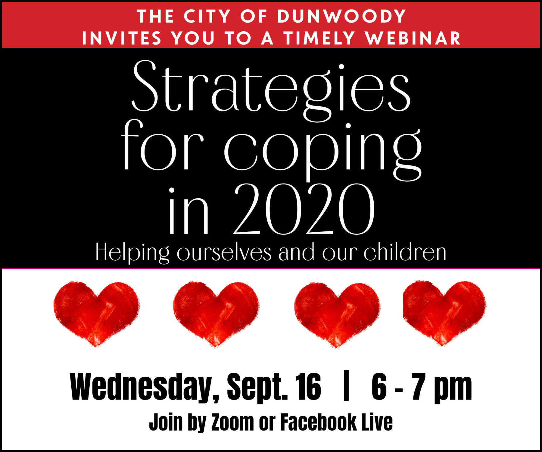 Webinar: Strategies for coping in 2020: Helping ourselves and our children