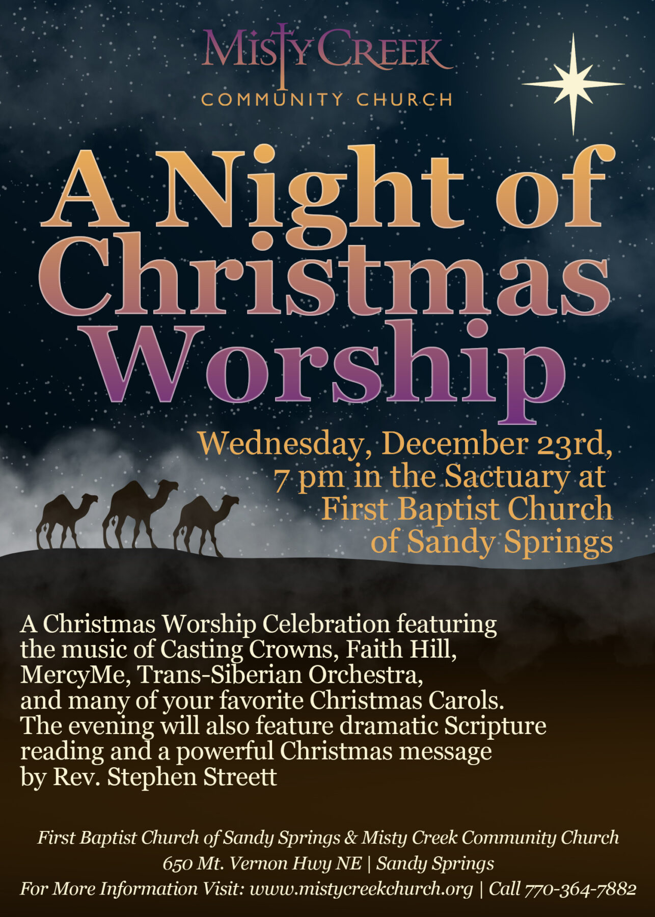 A Night of Christmas Worship at Misty Creek Community Church