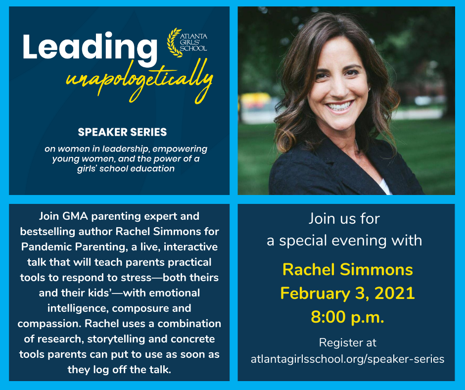 Leading, Unapologetically- Speaker Session featuring Rachel Simmons