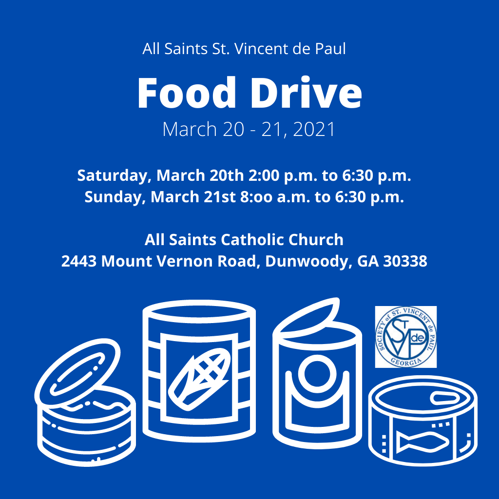 All Saints St. Vincent de Paul Food Drive
