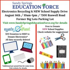 SSEF Electronics Recycling and School Supply Drive