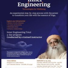 Inner Engineering Meditation Program in Atlanta- Feb 22 to 25, 2024