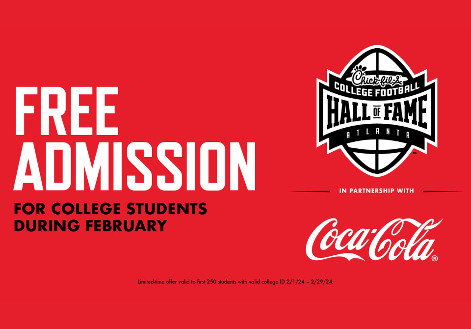 Free Hall of Fame Admission for College Students