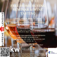 FREE home buying seminar and wine tasting